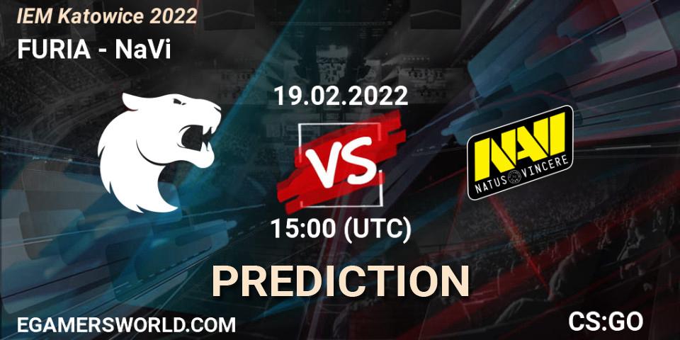 FURIA vs NaVi: Match Prediction. 19.02.22, CS2 (CS:GO), IEM Katowice 2022