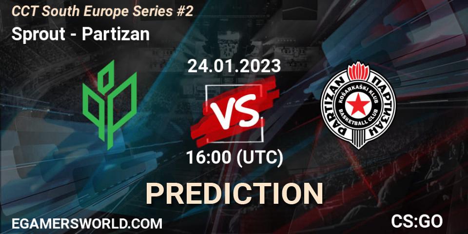 Sprout vs Partizan: Match Prediction. 24.01.23, CS2 (CS:GO), CCT South Europe Series #2