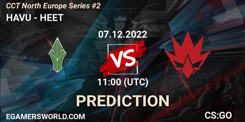 HAVU vs HEET: Match Prediction. 07.12.22, CS2 (CS:GO), CCT North Europe Series #2