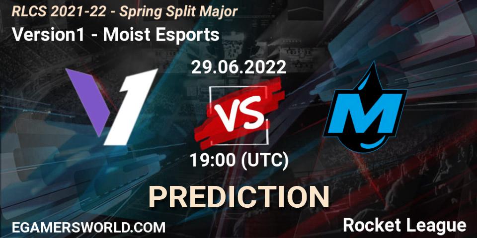 Version1 vs Moist Esports: Match Prediction. 29.06.22, Rocket League, RLCS 2021-22 - Spring Split Major