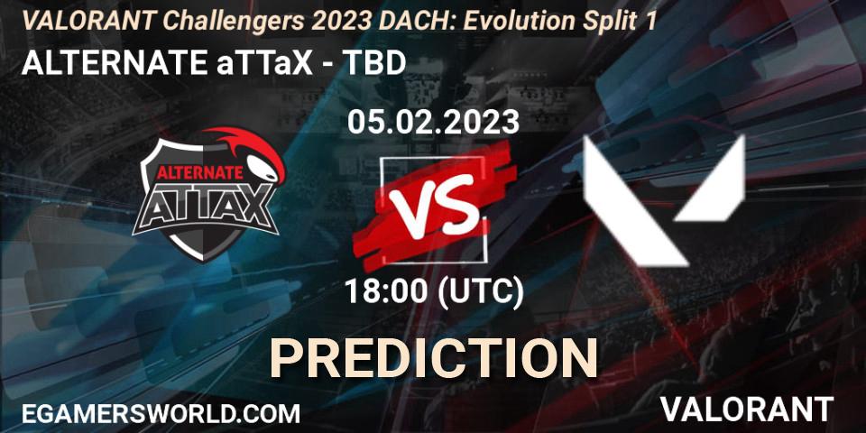 ALTERNATE aTTaX vs TBD: Match Prediction. 05.02.23, VALORANT, VALORANT Challengers 2023 DACH: Evolution Split 1