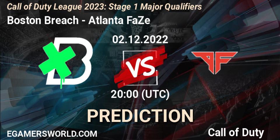 Boston Breach vs Atlanta FaZe: Match Prediction. 02.12.22, Call of Duty, Call of Duty League 2023: Stage 1 Major Qualifiers