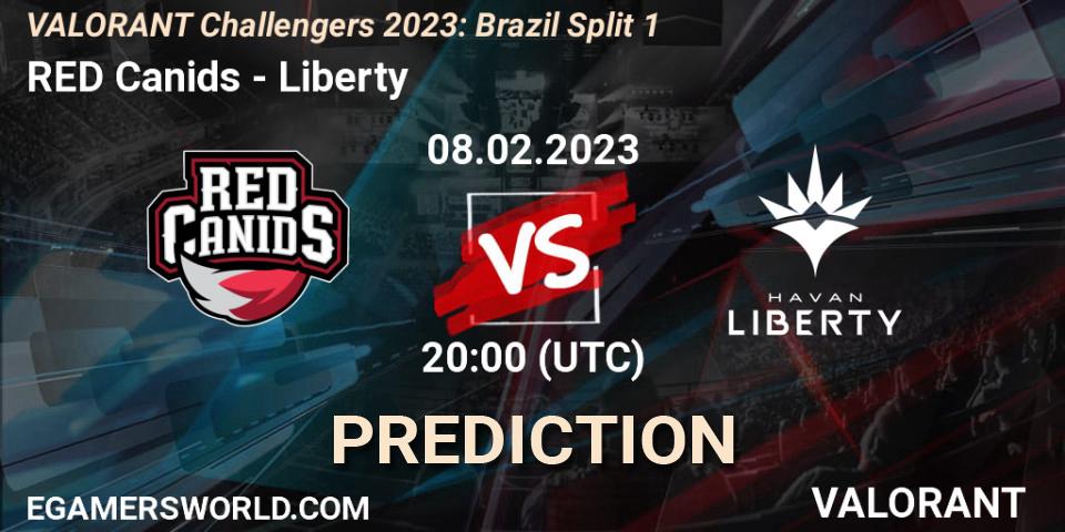 RED Canids vs Liberty: Match Prediction. 08.02.23, VALORANT, VALORANT Challengers 2023: Brazil Split 1