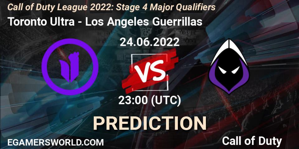 Toronto Ultra vs Los Angeles Guerrillas: Match Prediction. 24.06.22, Call of Duty, Call of Duty League 2022: Stage 4