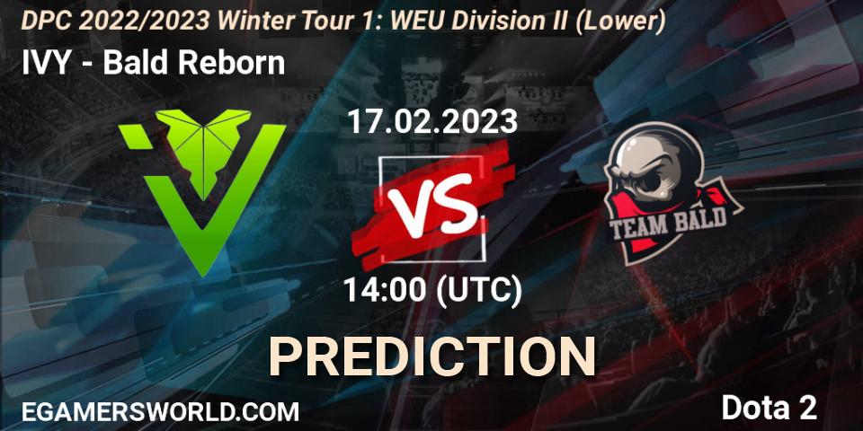 IVY vs Bald Reborn: Match Prediction. 17.02.23, Dota 2, DPC 2022/2023 Winter Tour 1: WEU Division II (Lower)