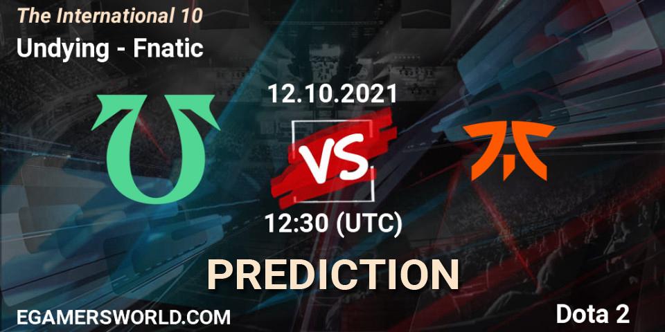 Undying vs Fnatic: Match Prediction. 12.10.21, Dota 2, The Internationa 2021