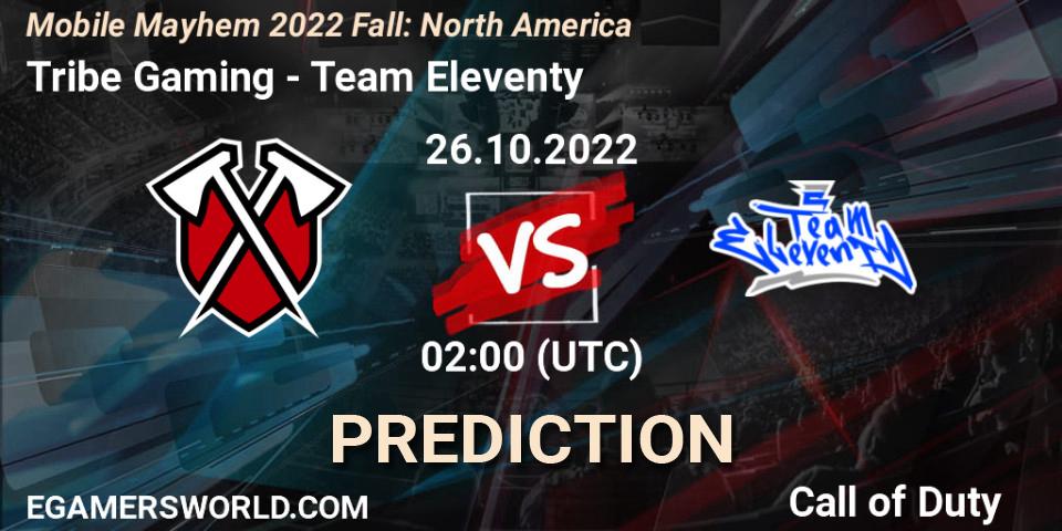 Tribe Gaming vs Team Eleventy: Match Prediction. 26.10.22, Call of Duty, Mobile Mayhem 2022 Fall: North America