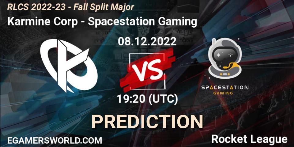 Karmine Corp vs Spacestation Gaming: Match Prediction. 08.12.22, Rocket League, RLCS 2022-23 - Fall Split Major