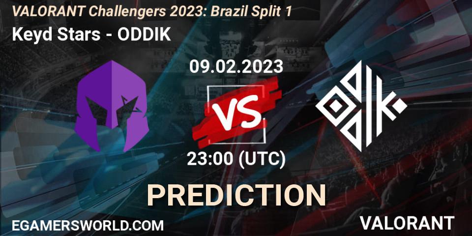 Keyd Stars vs ODDIK: Match Prediction. 09.02.23, VALORANT, VALORANT Challengers 2023: Brazil Split 1