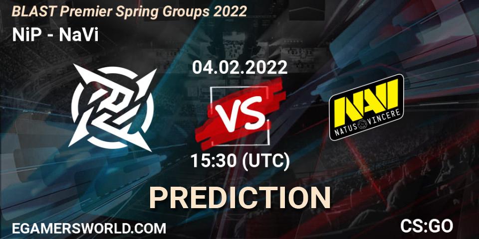 NiP vs NaVi: Match Prediction. 04.02.22, CS2 (CS:GO), BLAST Premier Spring Groups 2022