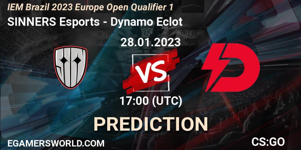 SINNERS Esports vs Dynamo Eclot: Match Prediction. 28.01.23, CS2 (CS:GO), IEM Brazil Rio 2023 Europe Open Qualifier 1
