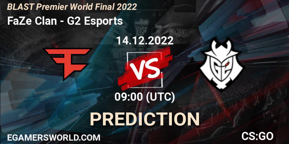 FaZe Clan vs G2 Esports: Match Prediction. 14.12.22, CS2 (CS:GO), BLAST Premier World Final 2022