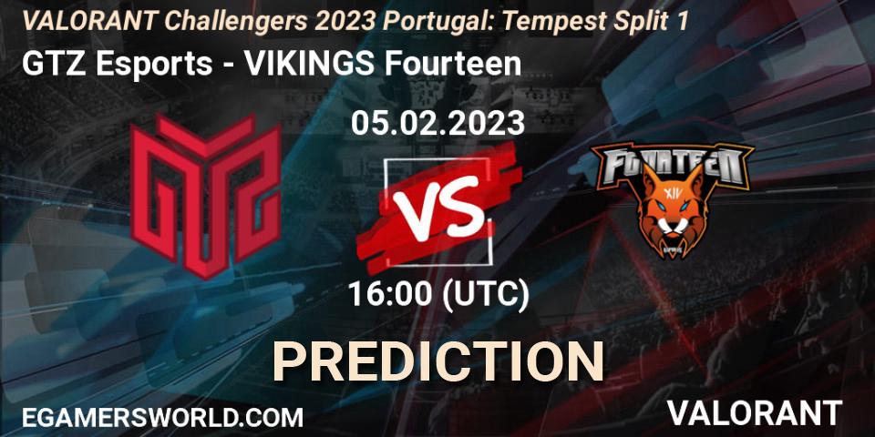 GTZ Esports vs VIKINGS Fourteen: Match Prediction. 05.02.23, VALORANT, VALORANT Challengers 2023 Portugal: Tempest Split 1