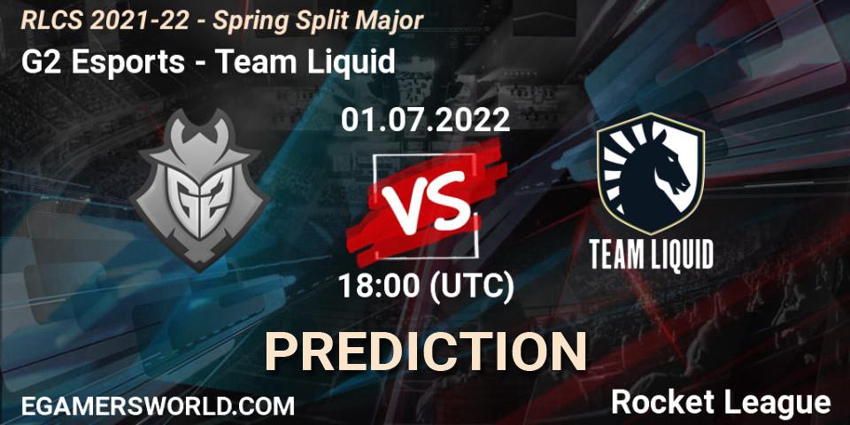 G2 Esports vs Team Liquid: Match Prediction. 01.07.22, Rocket League, RLCS 2021-22 - Spring Split Major