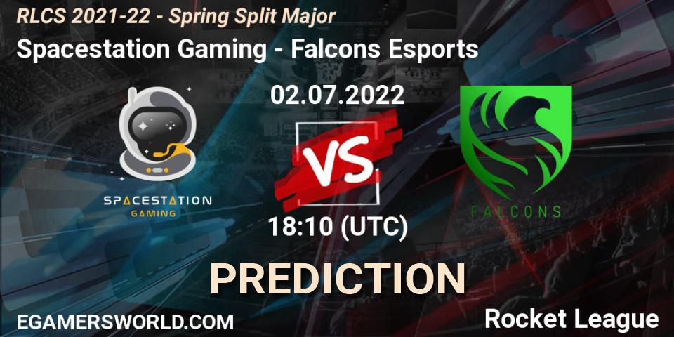 Spacestation Gaming vs Falcons Esports: Match Prediction. 02.07.22, Rocket League, RLCS 2021-22 - Spring Split Major