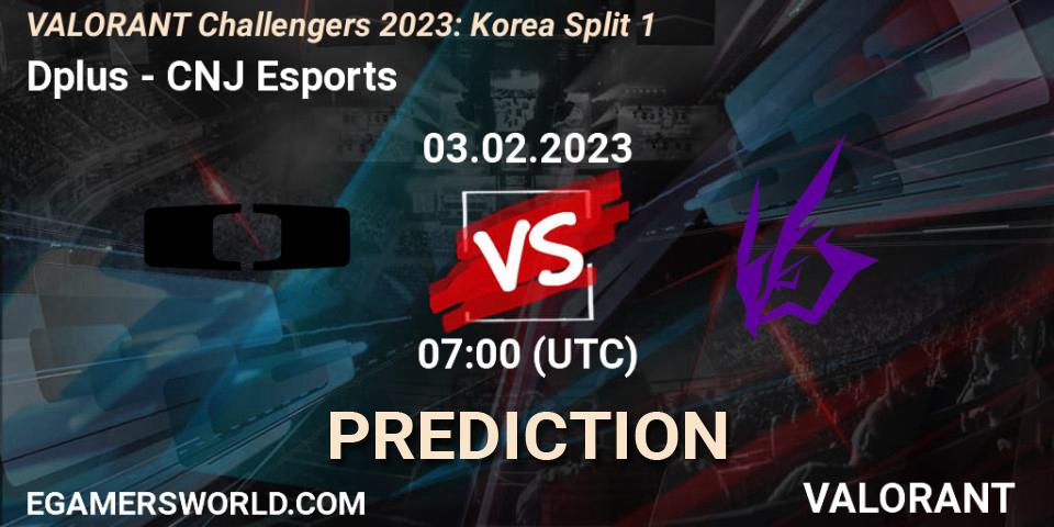 Dplus vs CNJ Esports: Match Prediction. 03.02.23, VALORANT, VALORANT Challengers 2023: Korea Split 1