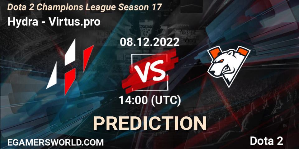 Hydra vs Virtus.pro: Match Prediction. 08.12.22, Dota 2, Dota 2 Champions League Season 17