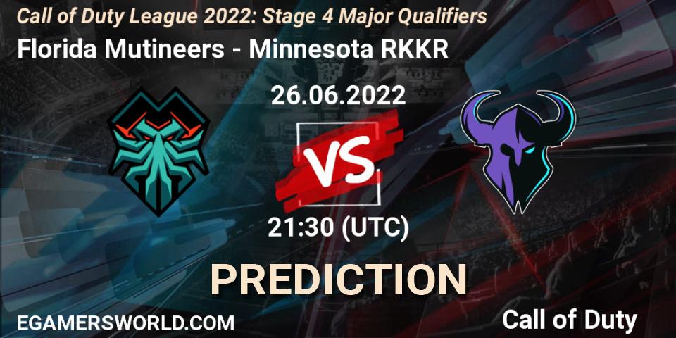 Florida Mutineers vs Minnesota RØKKR: Match Prediction. 26.06.22, Call of Duty, Call of Duty League 2022: Stage 4