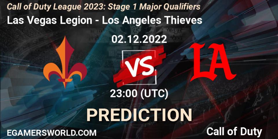 Las Vegas Legion vs Los Angeles Thieves: Match Prediction. 02.12.22, Call of Duty, Call of Duty League 2023: Stage 1 Major Qualifiers