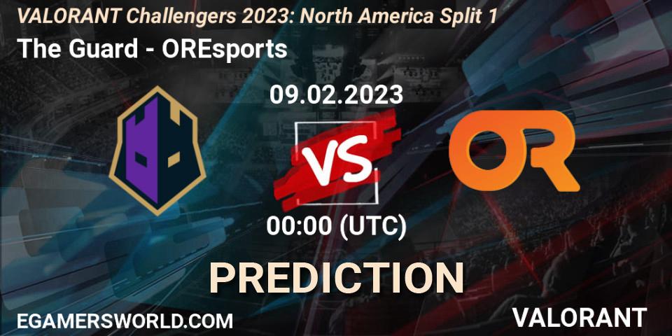 The Guard vs OREsports: Match Prediction. 09.02.23, VALORANT, VALORANT Challengers 2023: North America Split 1