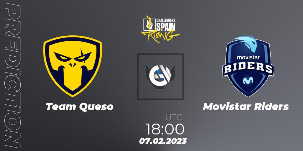 Team Queso vs Movistar Riders: Match Prediction. 07.02.23, VALORANT, VALORANT Challengers 2023 Spain: Rising Split 1