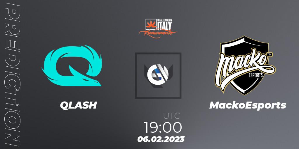 QLASH vs MackoEsports: Match Prediction. 06.02.23, VALORANT, VALORANT Challengers 2023 Italy: Rinascimento Split 1