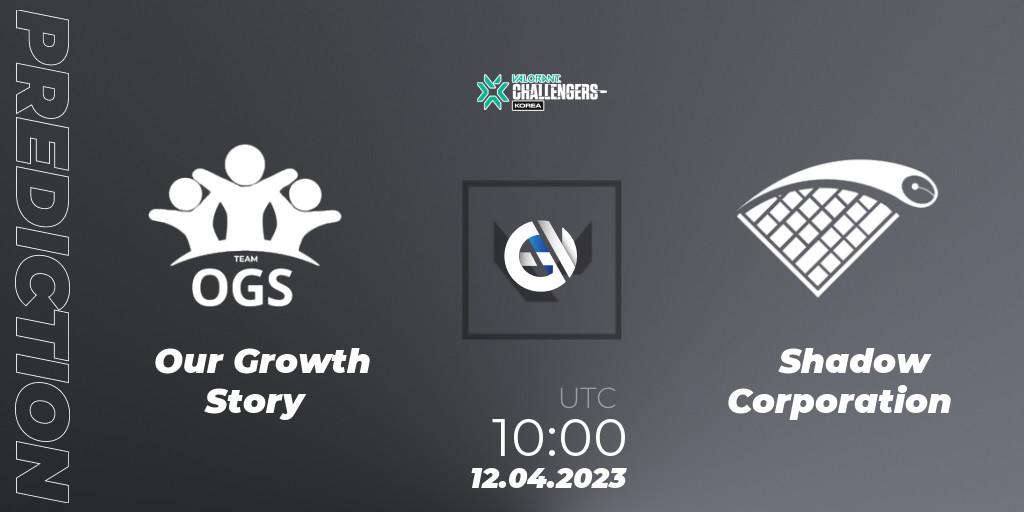 Our Growth Story vs Shadow Corporation: Match Prediction. 12.04.23, VALORANT, VALORANT Challengers 2023: Korea Split 2 - Regular League