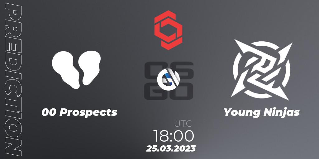 00 Prospects vs Young Ninjas: Match Prediction. 25.03.23, CS2 (CS:GO), CCT Central Europe Series #5