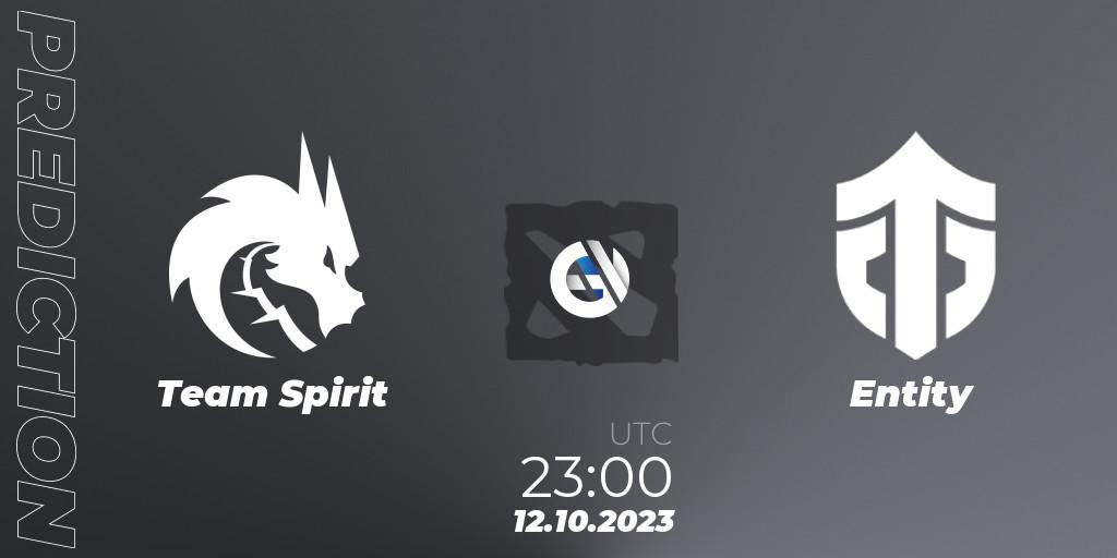 Team Spirit vs Entity: Match Prediction. 12.10.23, Dota 2, The International 2023 - Group Stage