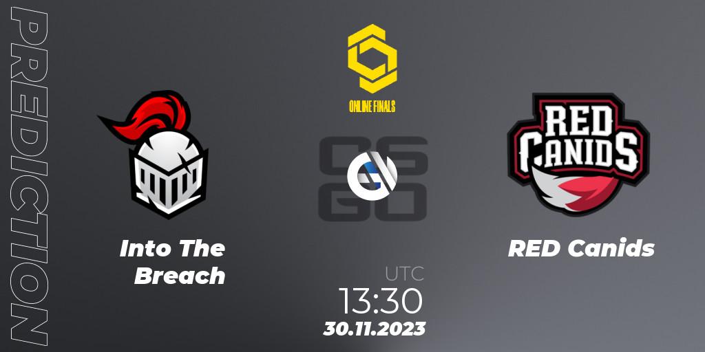 Into The Breach vs RED Canids: Match Prediction. 30.11.23, CS2 (CS:GO), CCT Online Finals #5