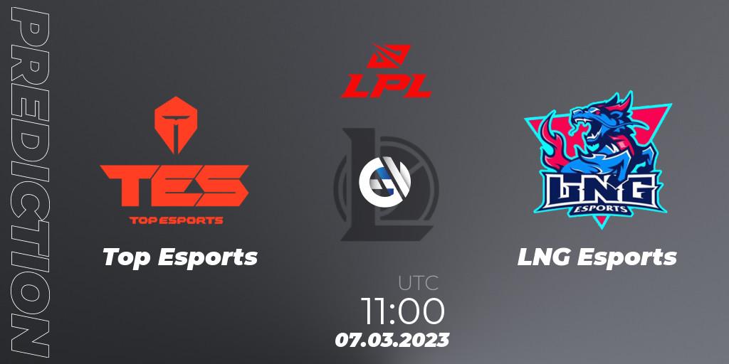 Top Esports vs LNG Esports: Match Prediction. 07.03.23, LoL, LPL Spring 2023 - Group Stage