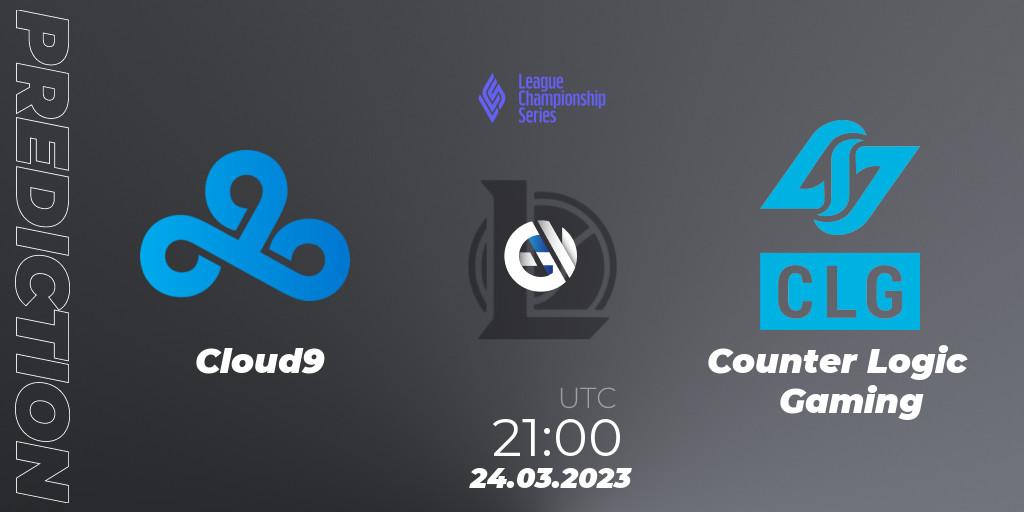 Cloud9 vs Counter Logic Gaming: Match Prediction. 24.03.23, LoL, LCS Spring 2023 - Playoffs