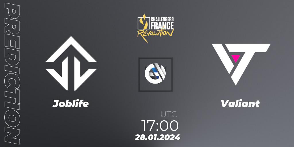 Joblife vs Valiant: Match Prediction. 28.01.24, VALORANT, VALORANT Challengers 2024 France: Revolution Split 1