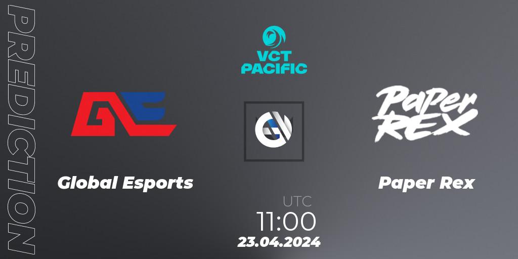 Global Esports vs Paper Rex: Match Prediction. 23.04.24, VALORANT, VALORANT Champions Tour 2024: Pacific League - Stage 1 - Group Stage
