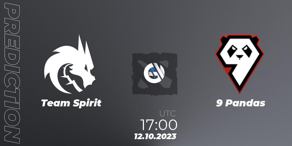 Team Spirit vs 9 Pandas: Match Prediction. 12.10.23, Dota 2, The International 2023 - Group Stage