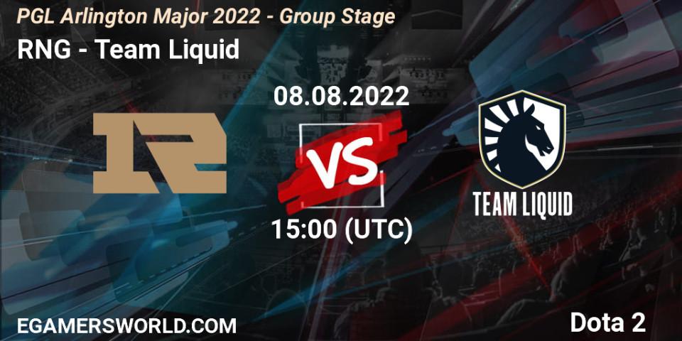 RNG VS Team Liquid