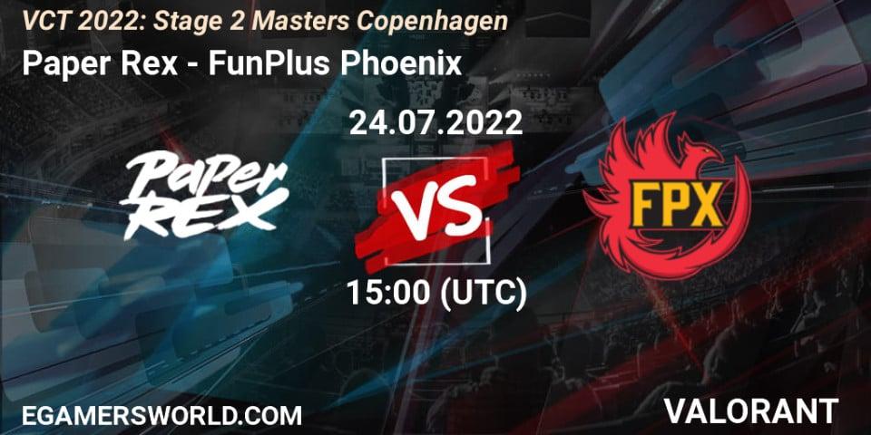 Paper Rex VS FunPlus Phoenix
