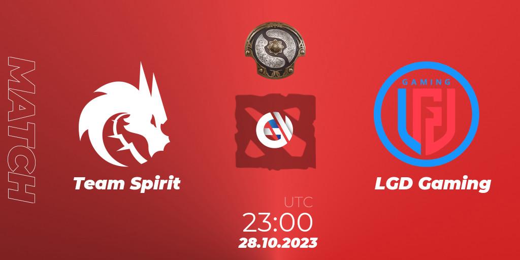 Team Spirit VS LGD Gaming