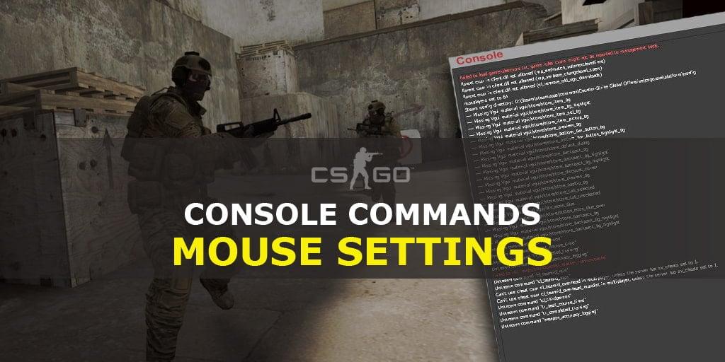 Konsolkommandoer til konfiguration af musen i CS: GO