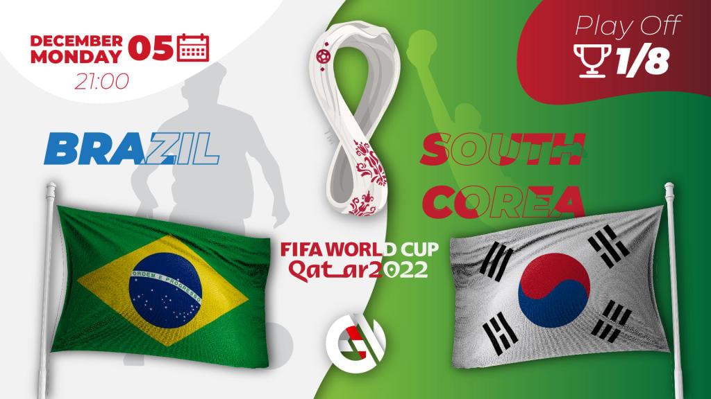 Brasilien - Sydkorea: forudsigelse og væddemål på VM 2022 i Qatar
