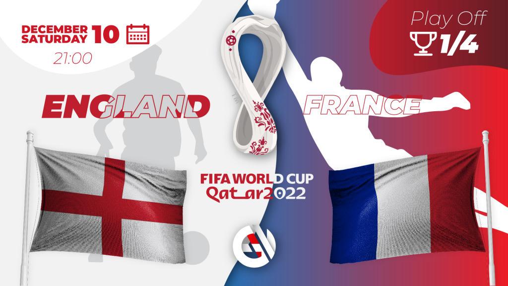 England - Frankrig: forudsigelse og væddemål på VM 2022 i Qatar