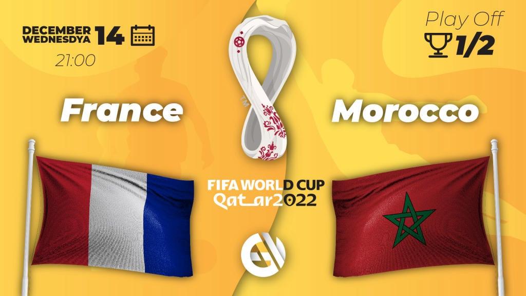 Frankrig - Marokko: forudsigelse og væddemål på VM 2022 i Qatar