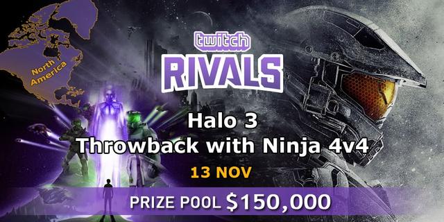 Twitch Rivals: Halo 3 Throwback with Ninja 4v4